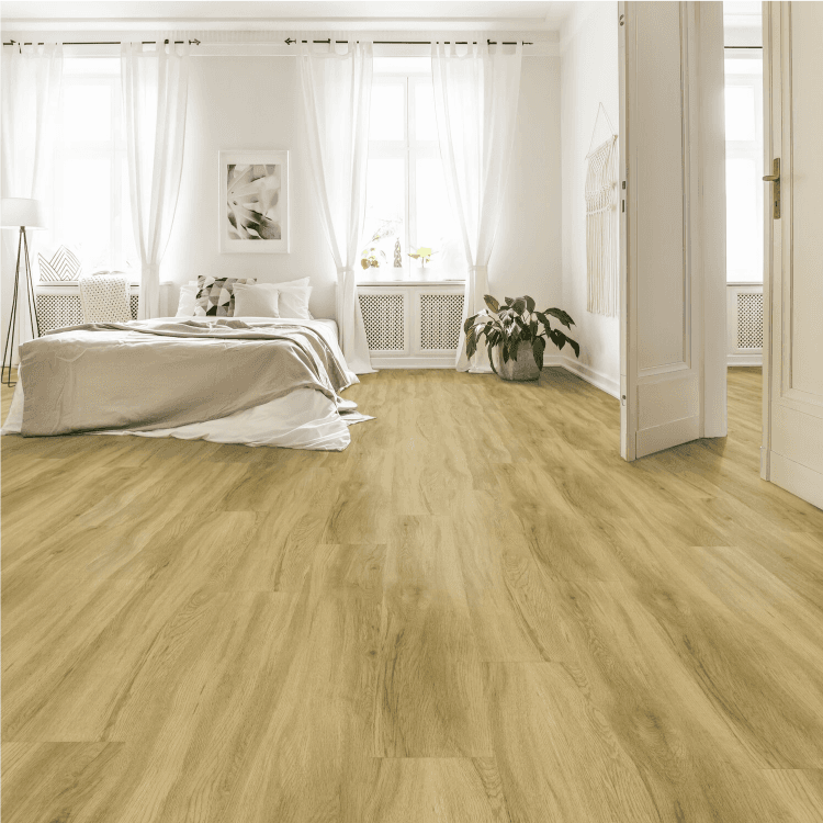 Lame de sol PVC effet bois clipsable poppy light Gerflor - 123.9 cm x 21.2 cm x 0.42 cm