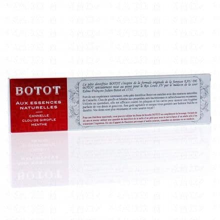 BOTOT Pâte Dentifrice - aux essences naturelles rafraîchissantes tube de 75ml